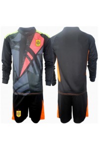 Spania Keeper Babyklær Borte Fotballdrakt til barn EM 2024 Lange ermer (+ Korte bukser)